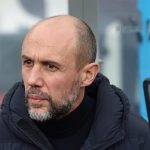 CF Montreal head coach Marco Donadel watches his team warm up before an MLS soccer match