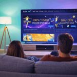 Slotimo sport betting promotions displayed on large home screen