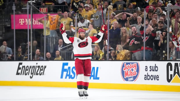 Jordan Staal Scores Twice as Hurricanes Tie Stanley Cup Final 2-2